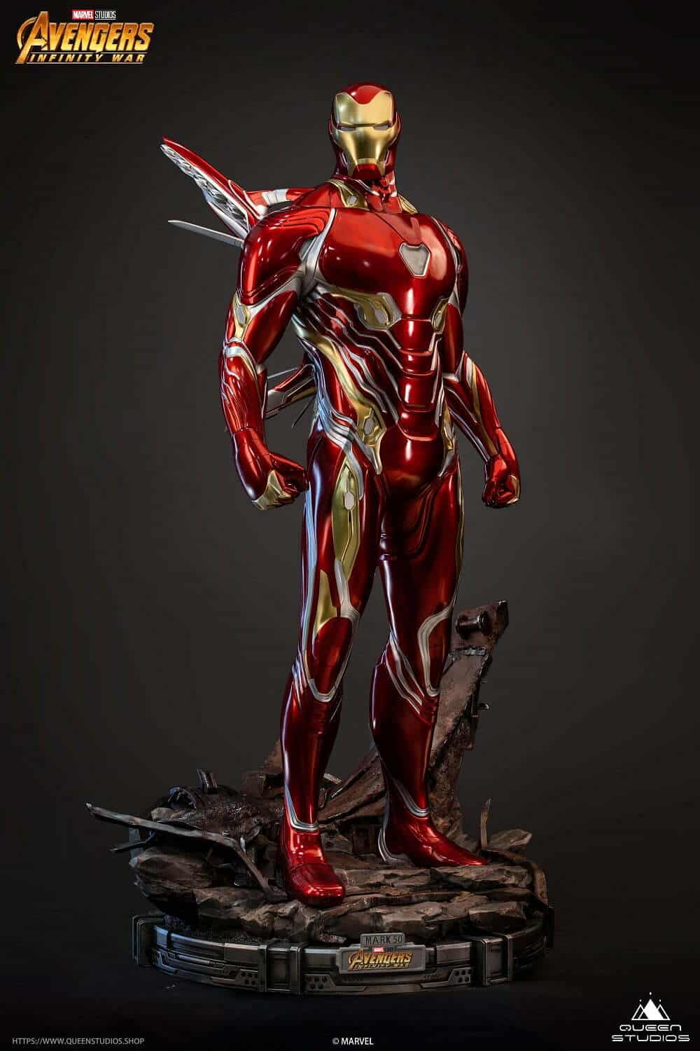 Statuette-Iron-Man-Mark-50-Queen-Studios